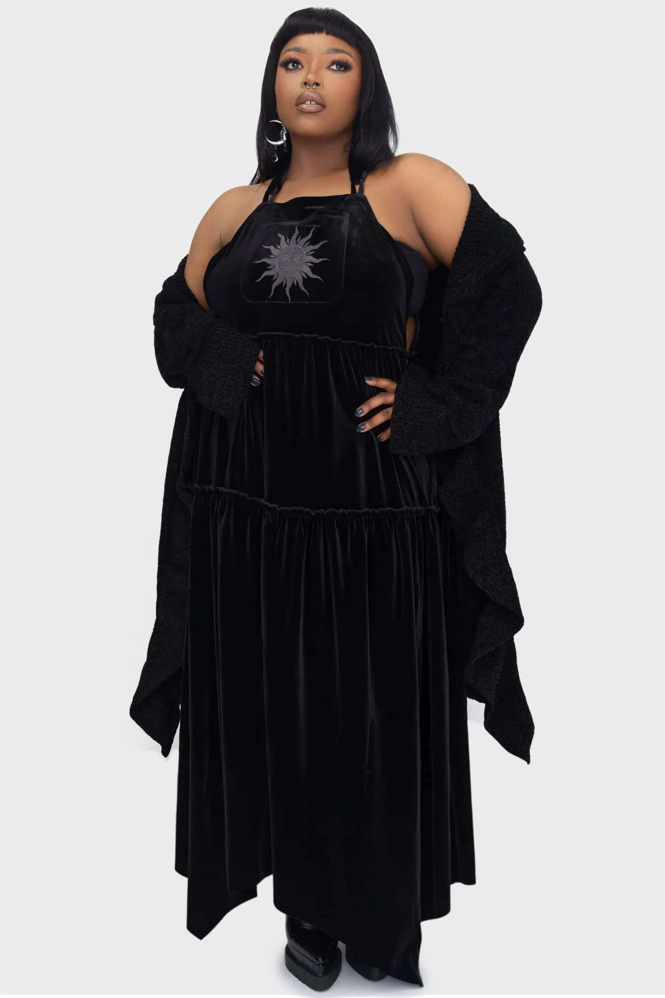 Ascended Maxi Pinafore Dress - Image 8