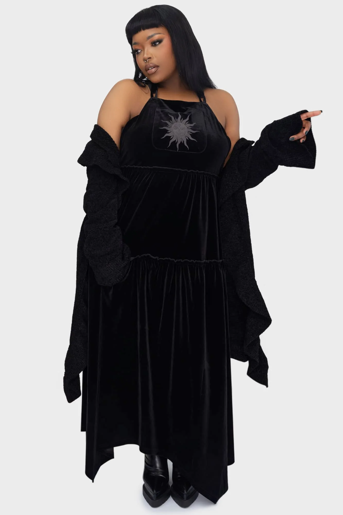 Ascended Maxi Pinafore Dress - Image 9