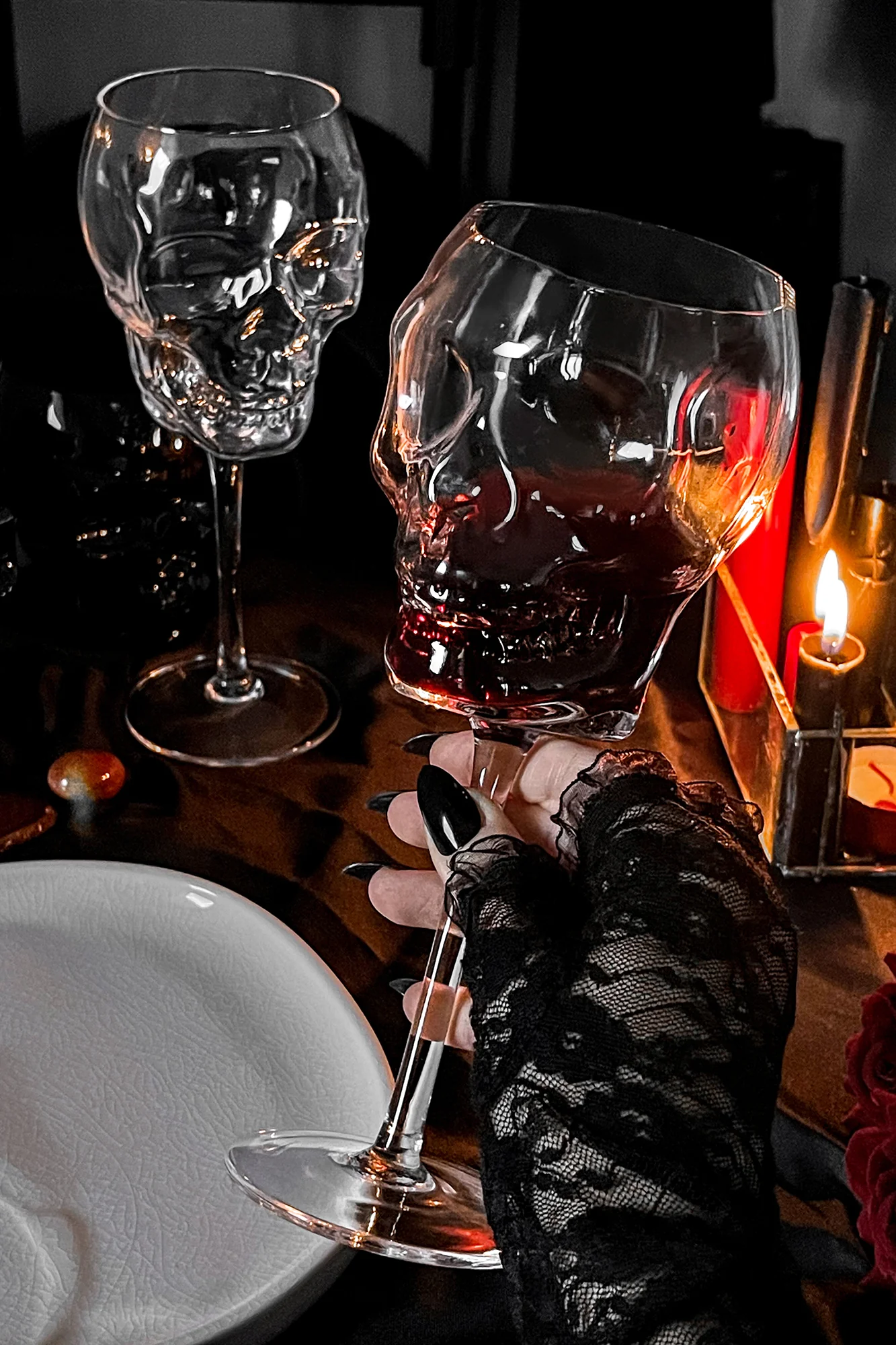 Cranium Wine Glasses [CLEAR] - Image 3
