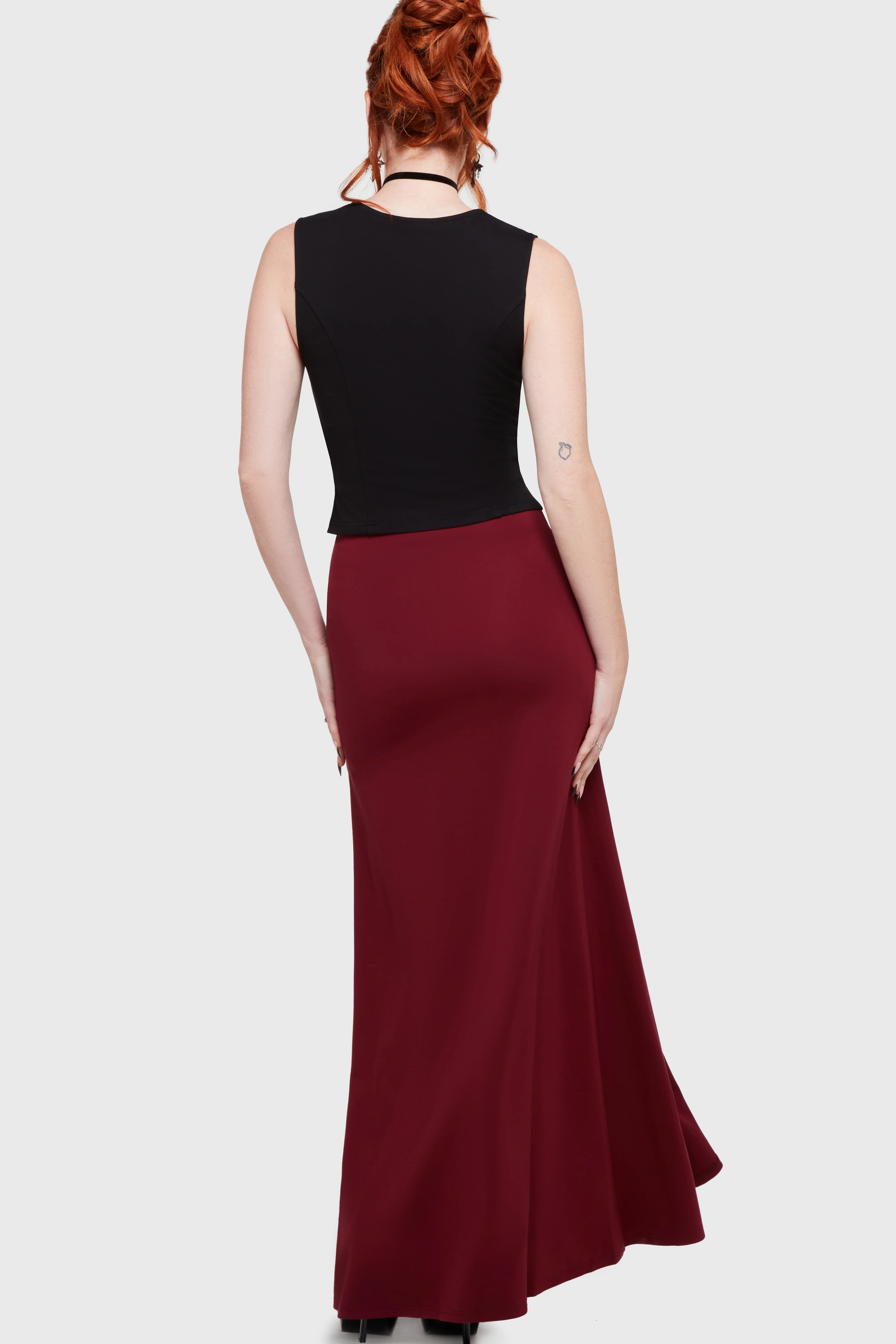Crimson Bite Maxi Skirt - Image 4