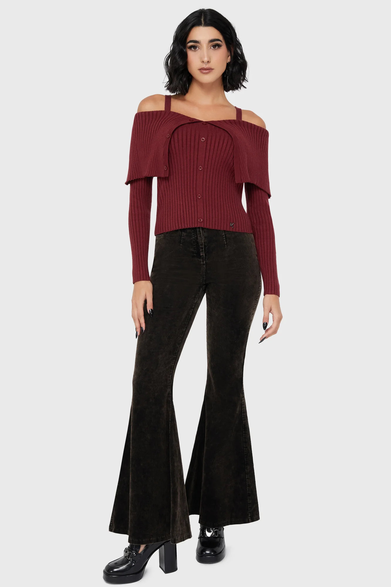 Dusk Empress Knit Top [Red] - Image 3