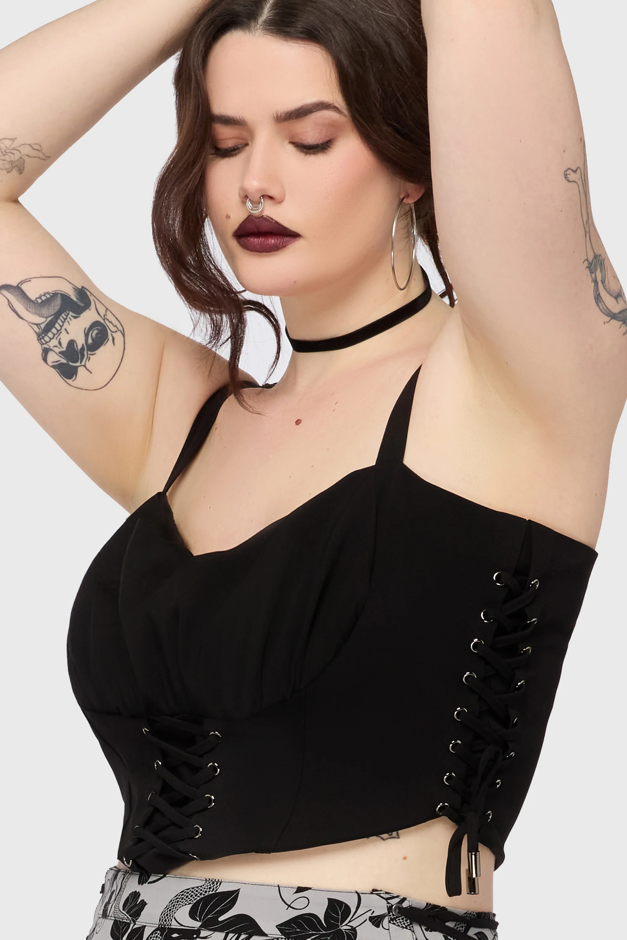 Fawnelle Lace Up Corset Top - Image 7