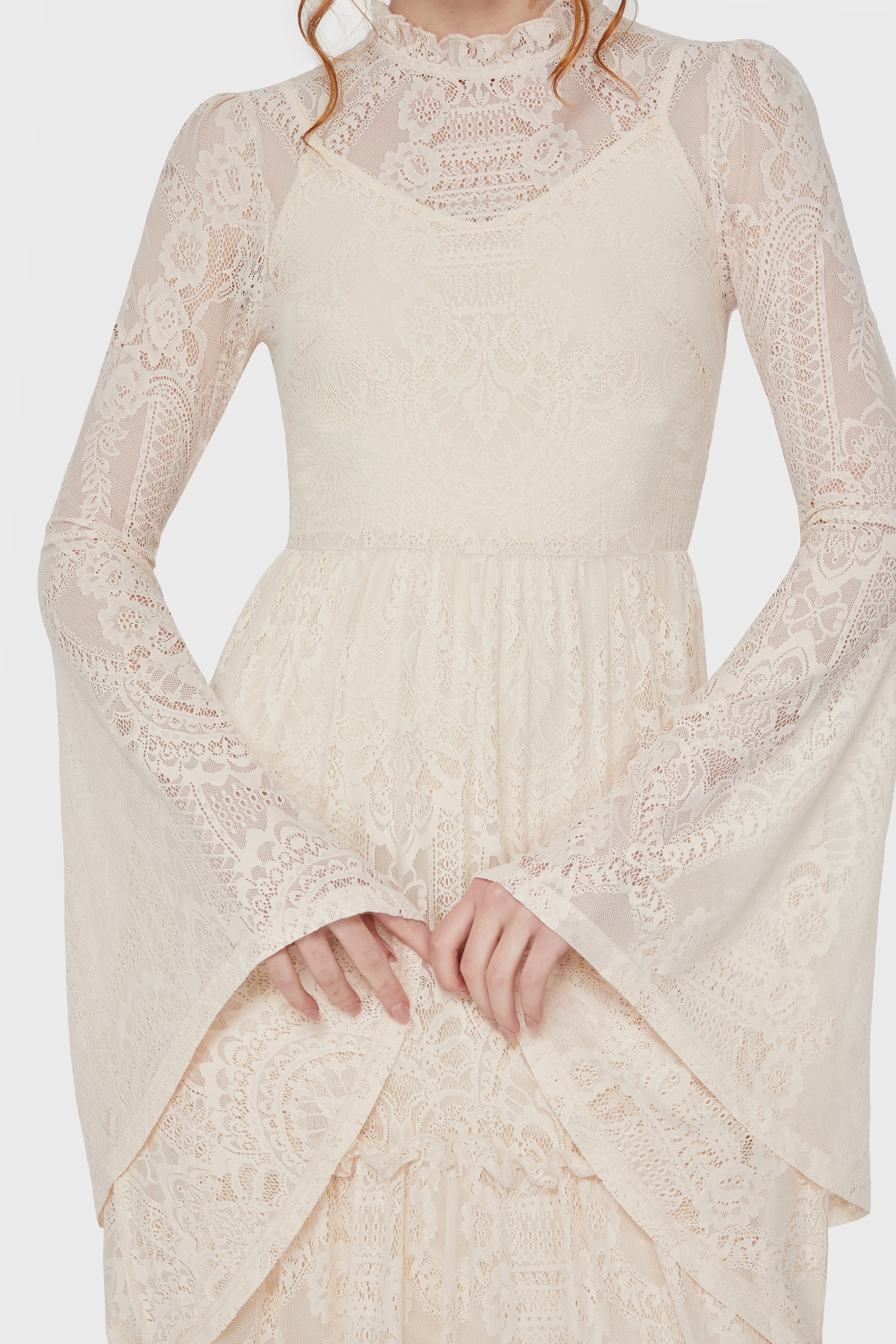 Hecate Lace Maxi Dress [IVORY] - Image 3