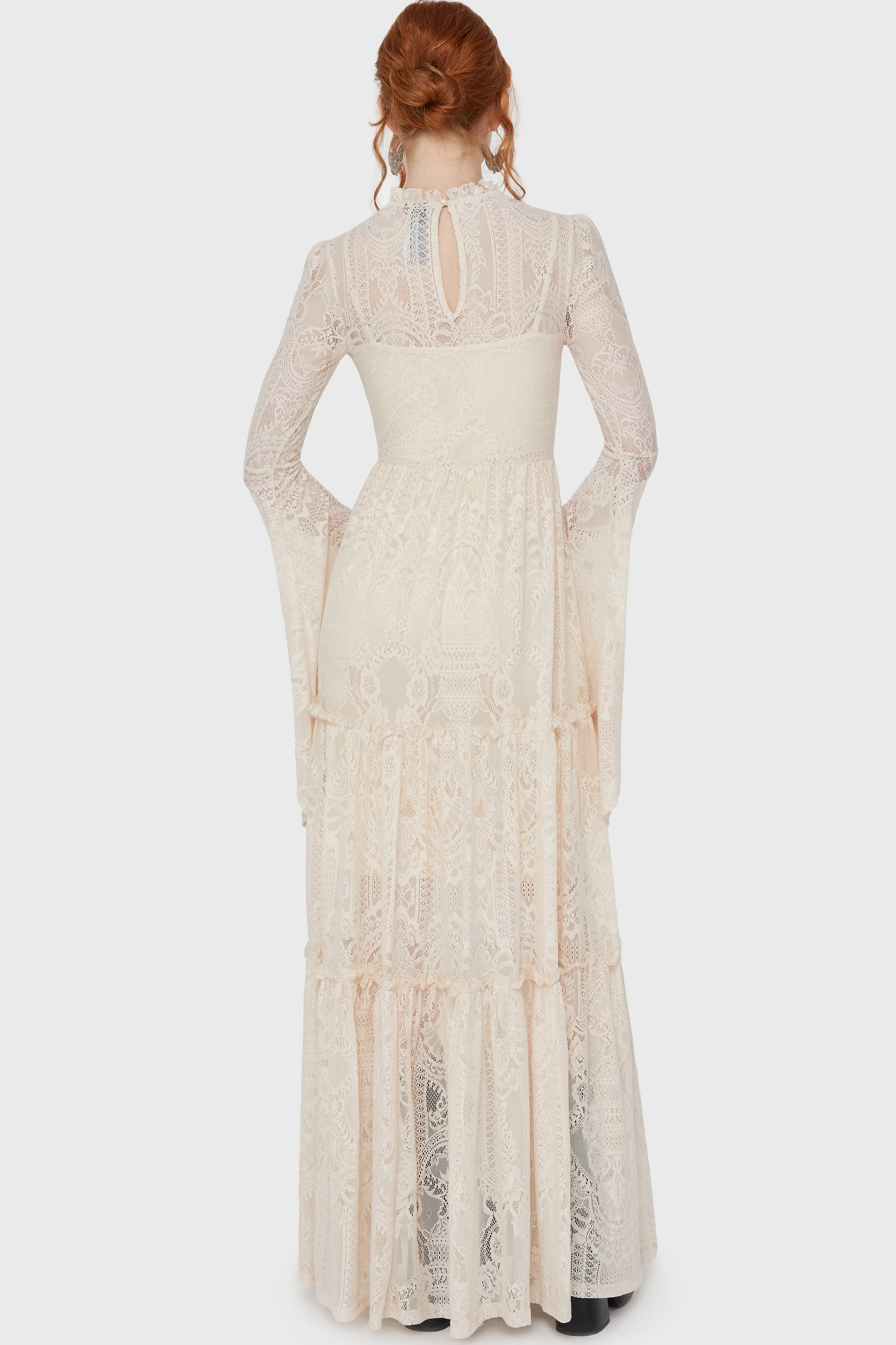 Hecate Lace Maxi Dress [IVORY] - Image 4