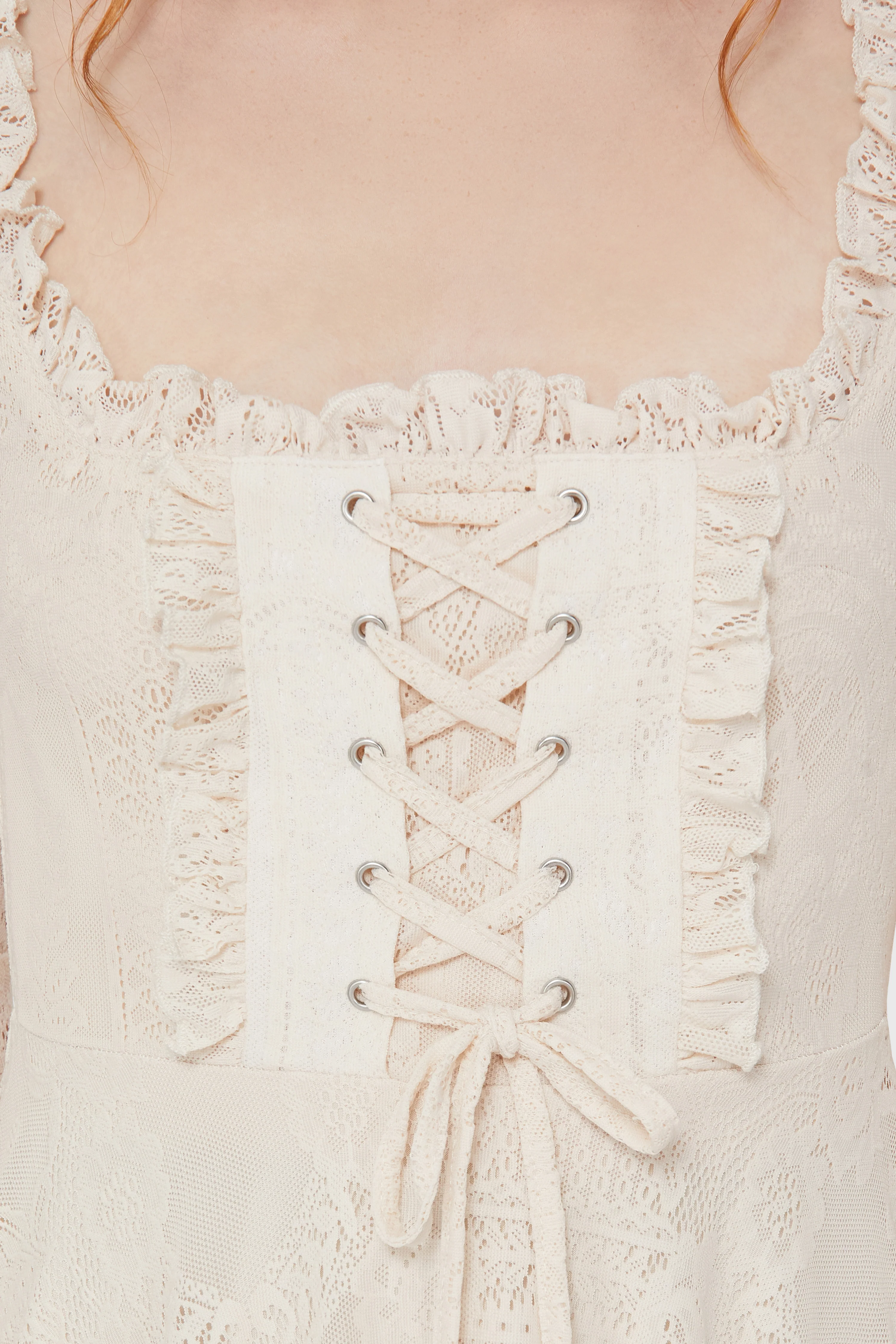 Killing Kisses Lace Maiden Dress [Ivory] - Image 2