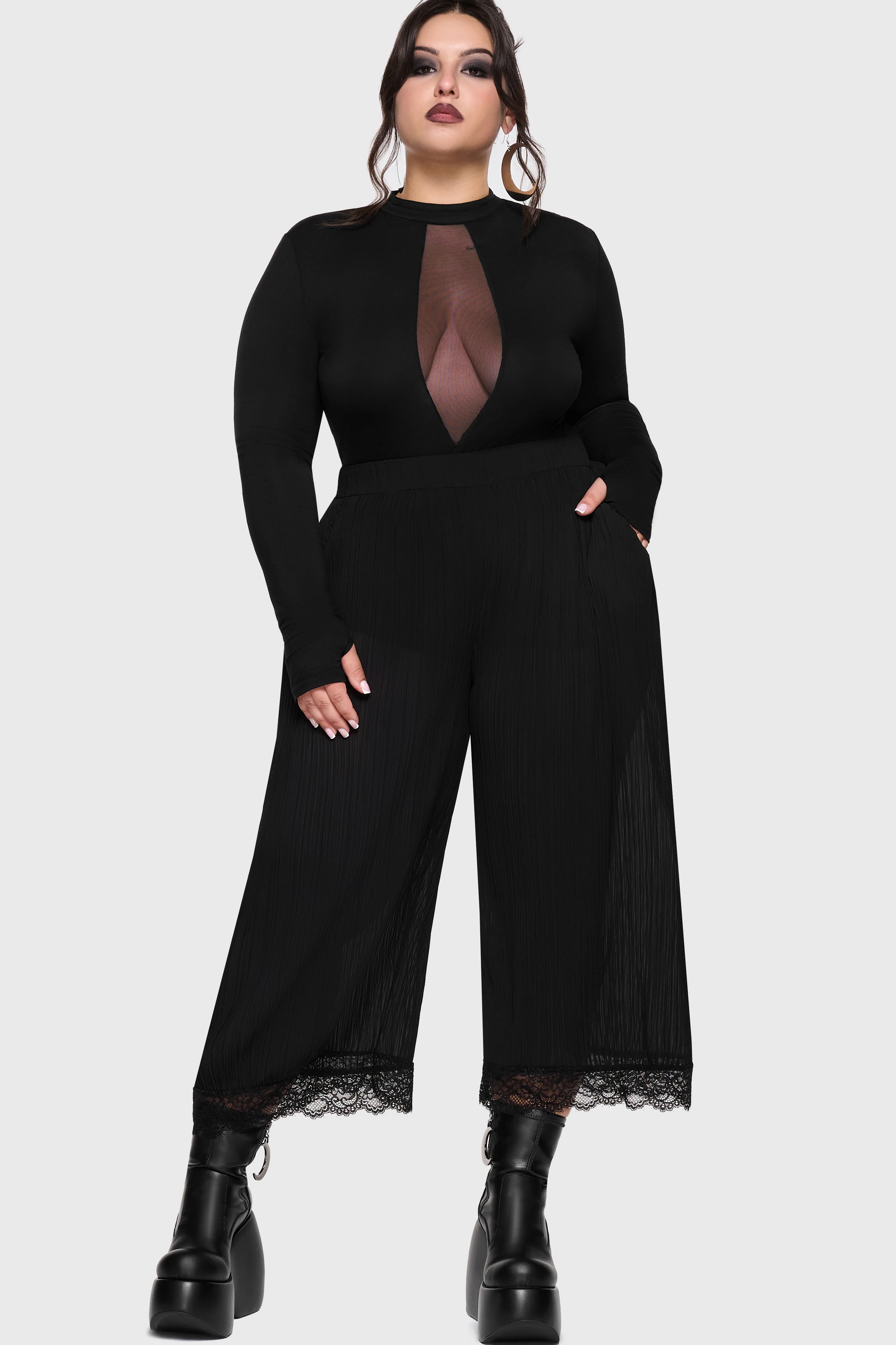 Midnight Vale Pleated Trousers - Image 5