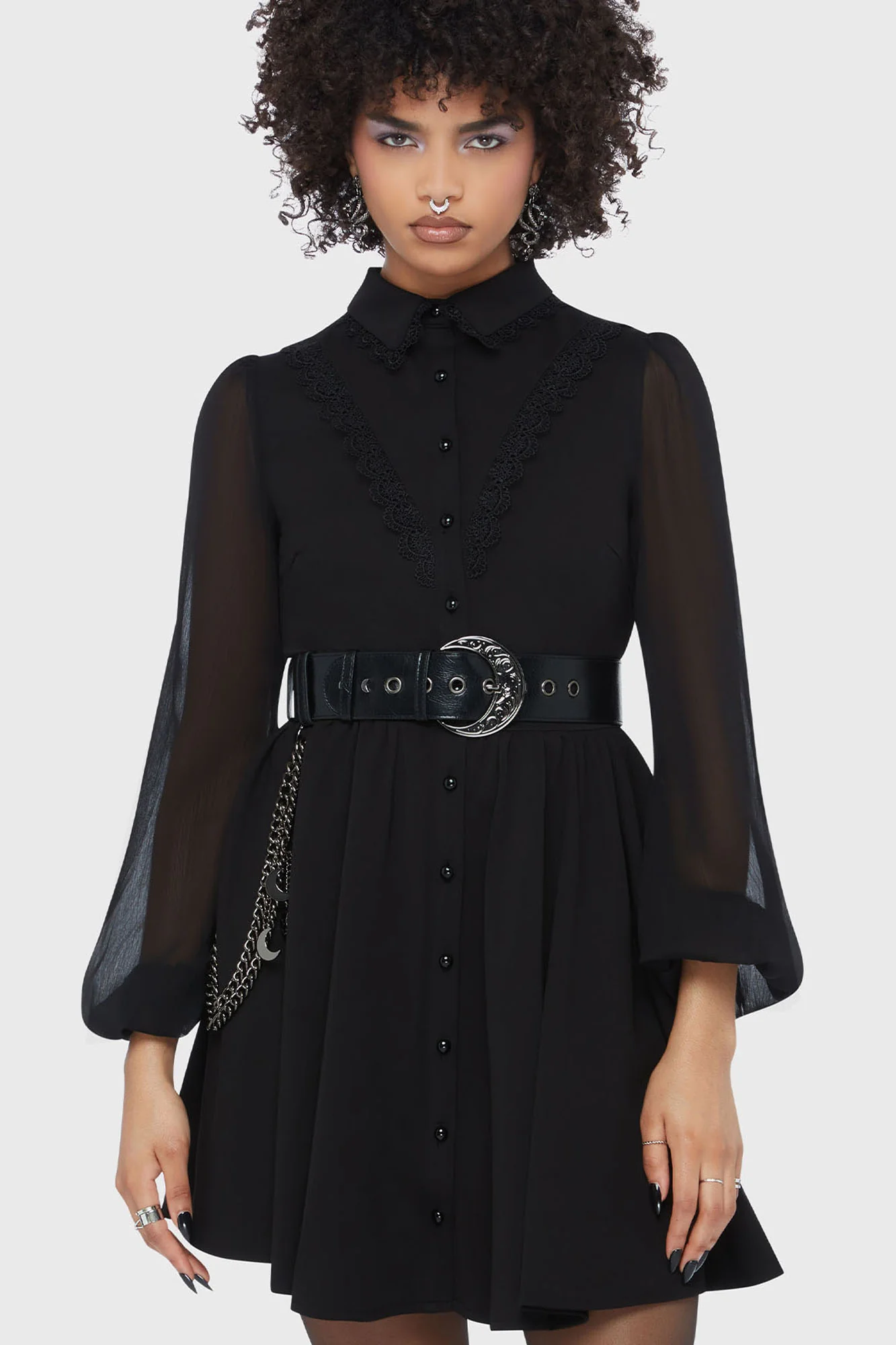 Miss Mourning Mini Dress