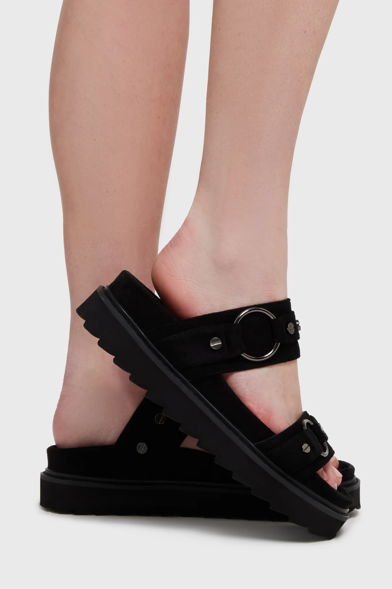 Obsidian Night Flat Sandal - Image 2