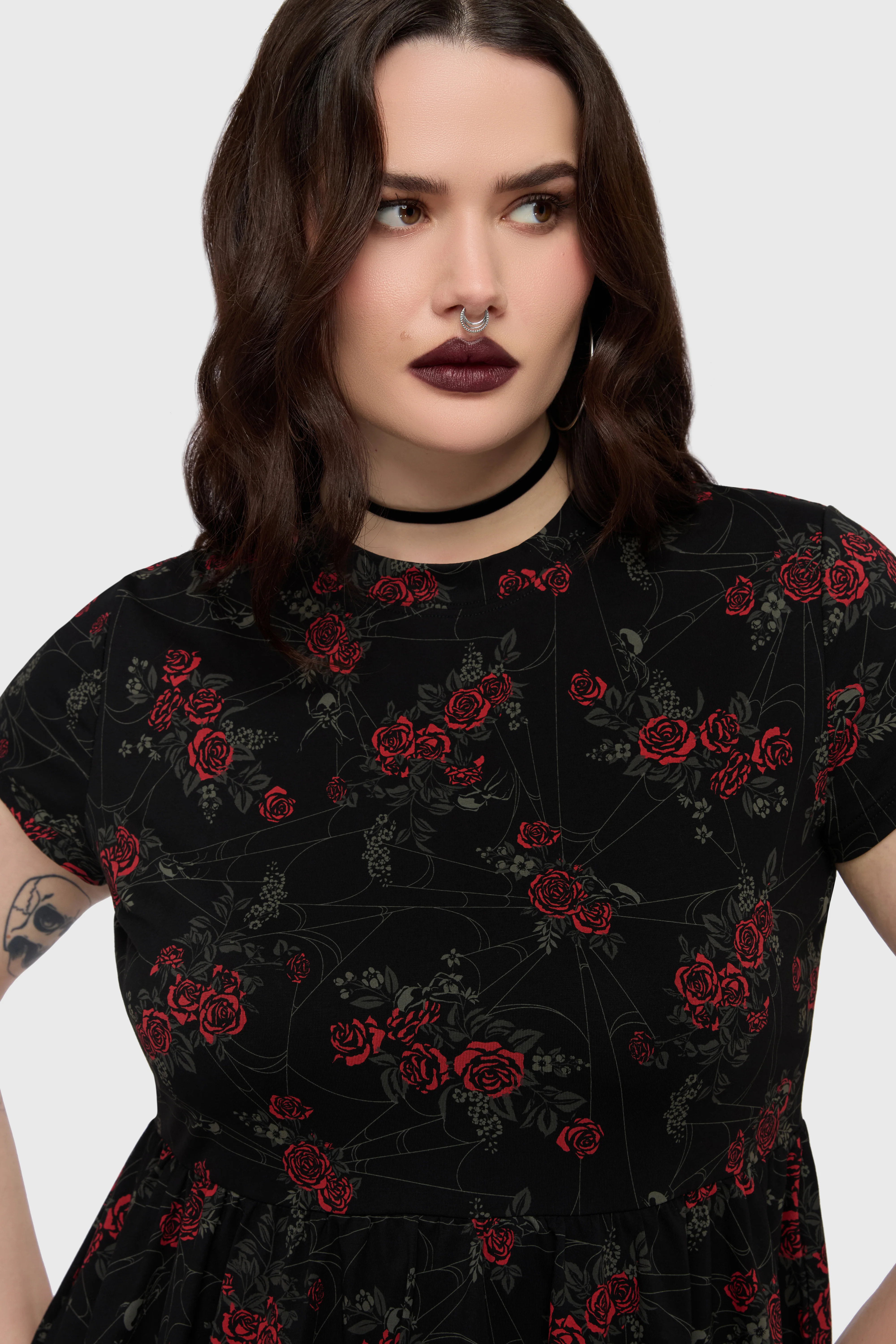 Poisoned Rose Mini Dress - Image 5
