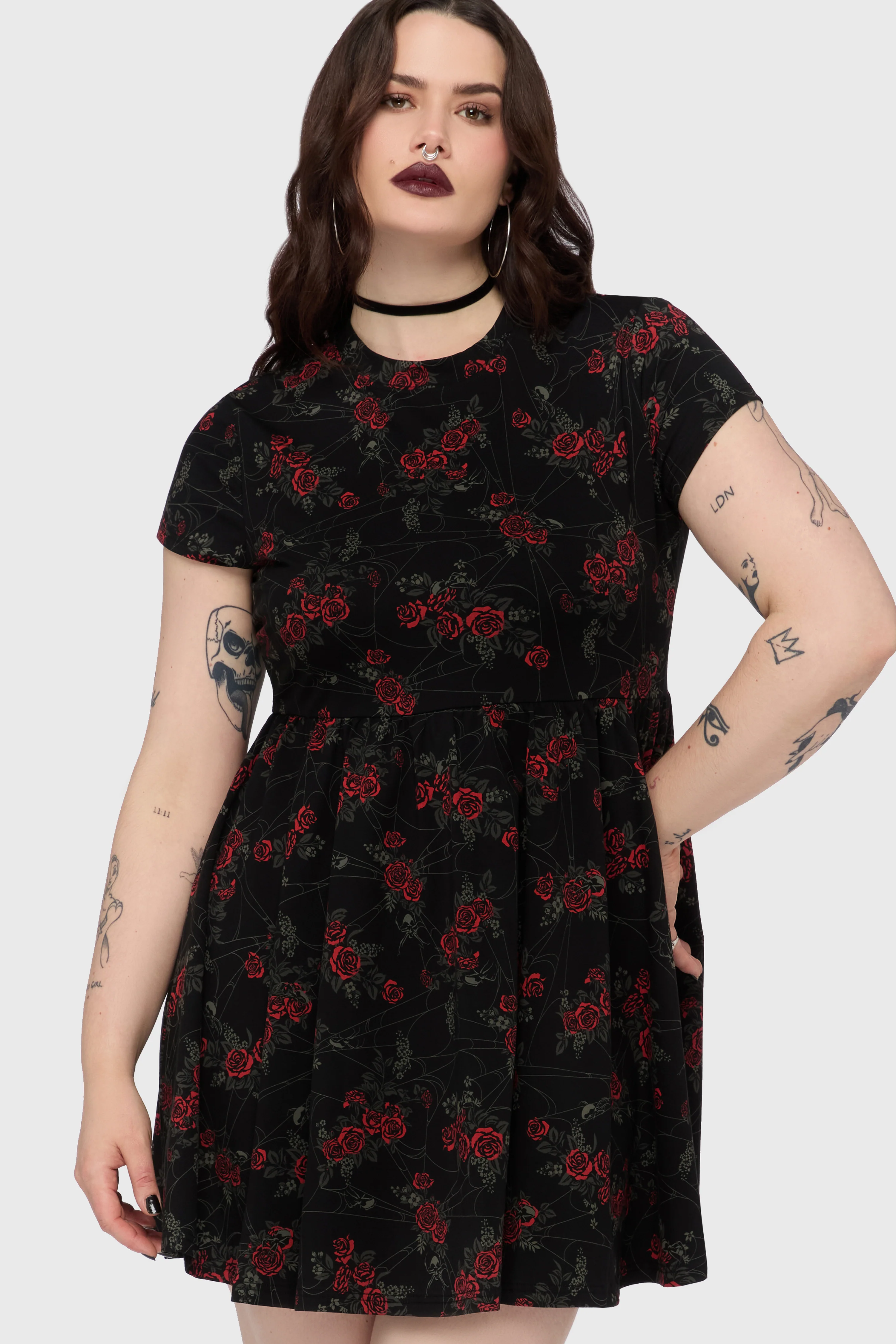 Poisoned Rose Mini Dress - Image 8