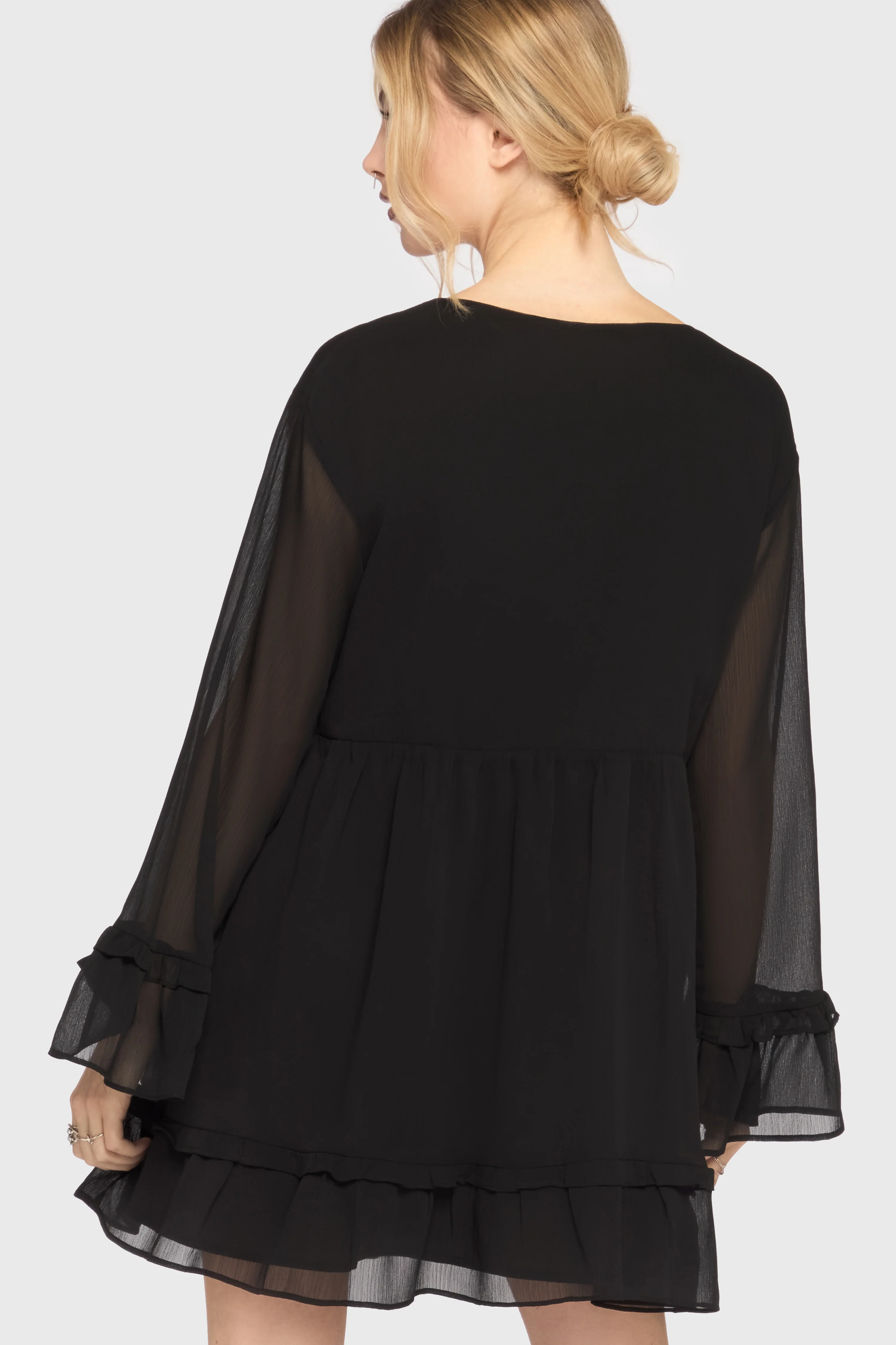 Seraph In Ash Mini Dress [BLACK] - Image 4