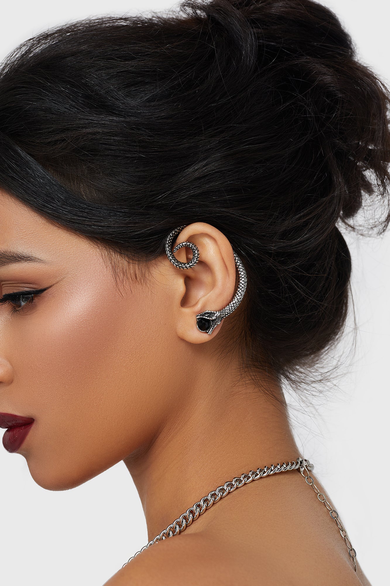Snake Venom Ear Climber Earring - Image 2