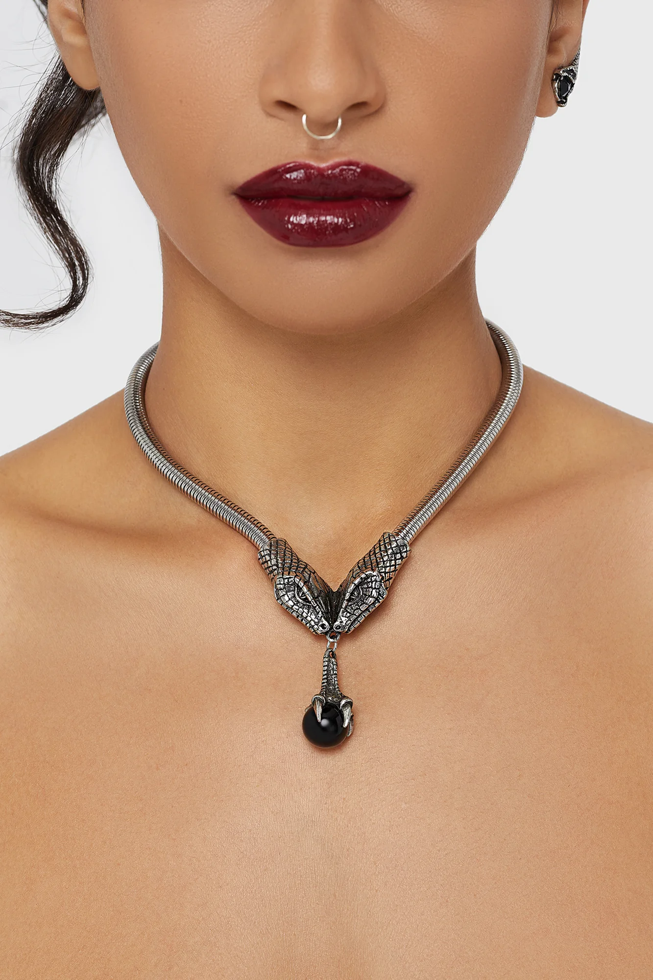 Snake Chain Choker Necklace - Image 2