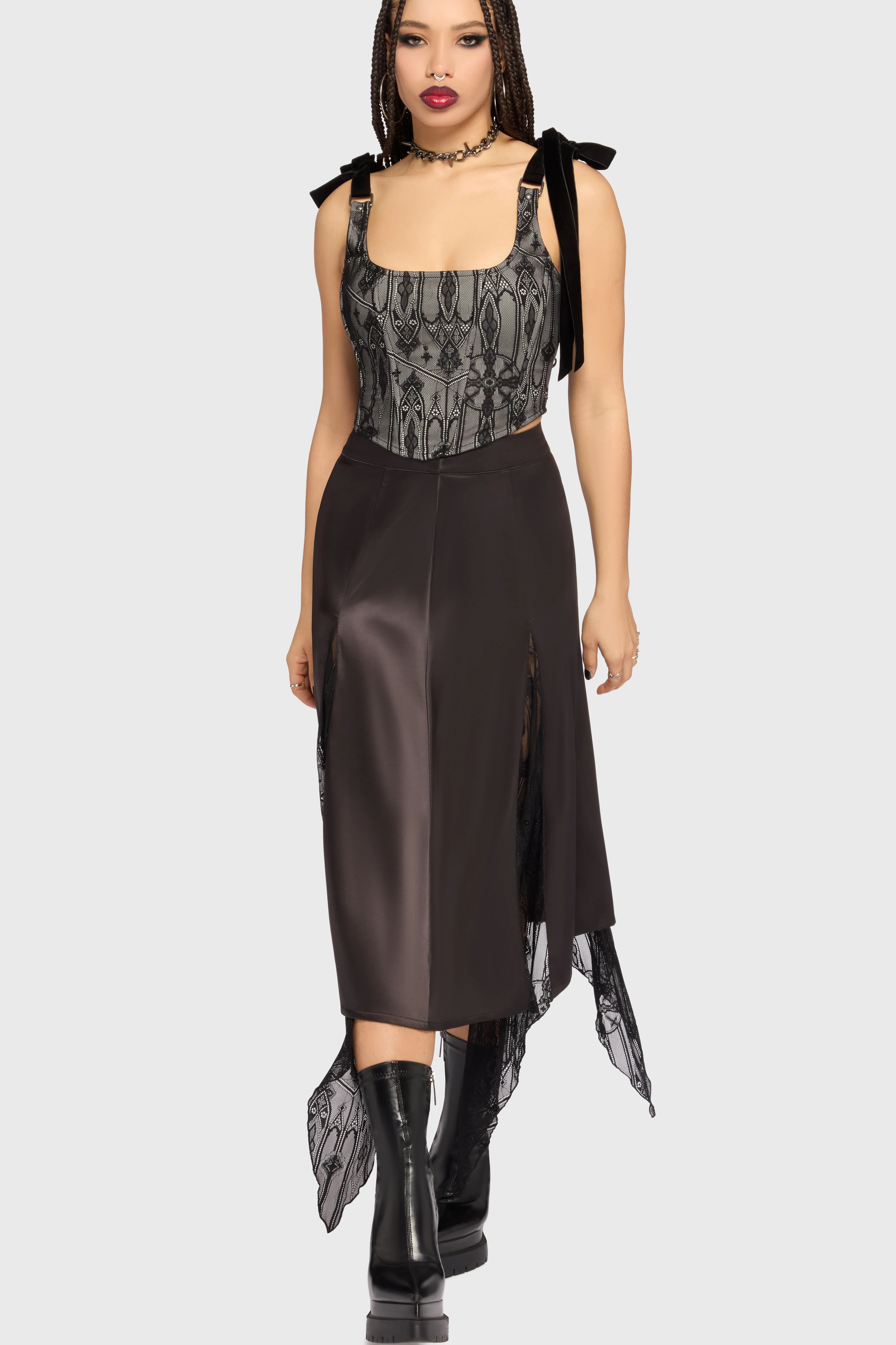 Spectral Serenity Midi Skirt - Image 4