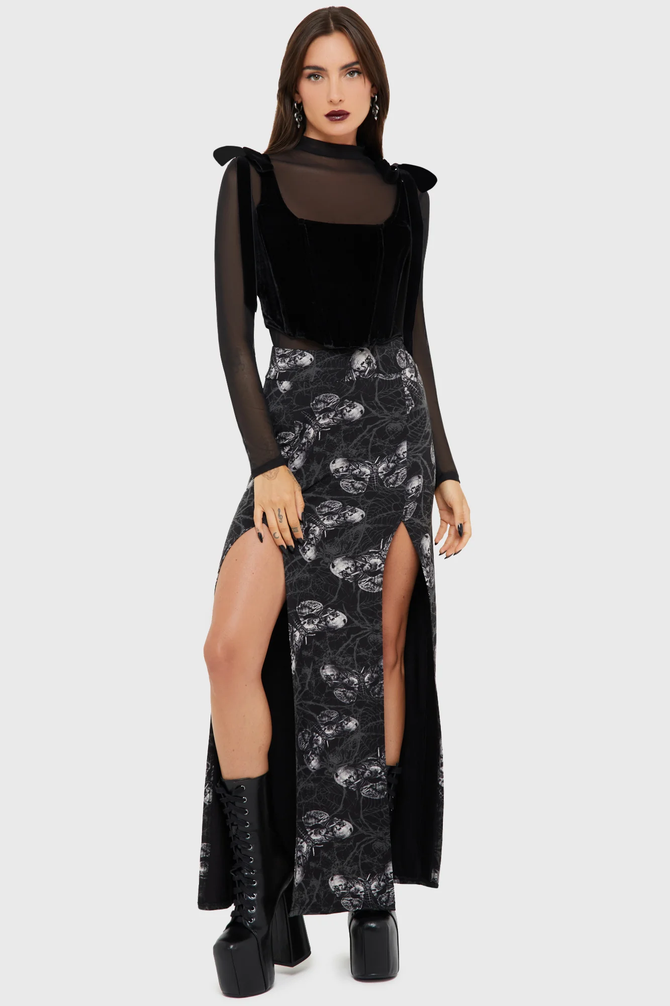 Spidrasica's Web Maxi Skirt - Image 2