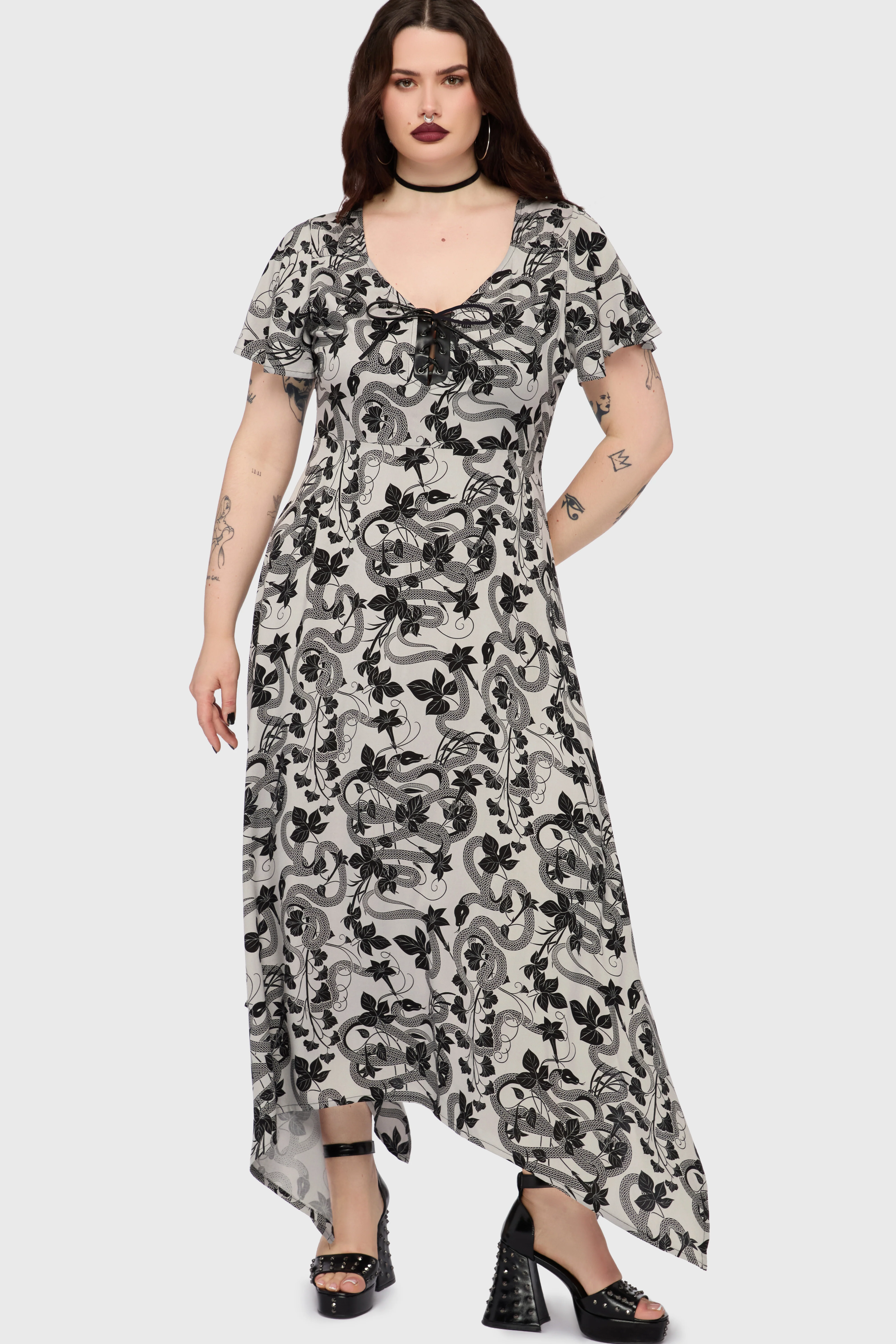 Venomous Rose Maxi Dress - Image 5