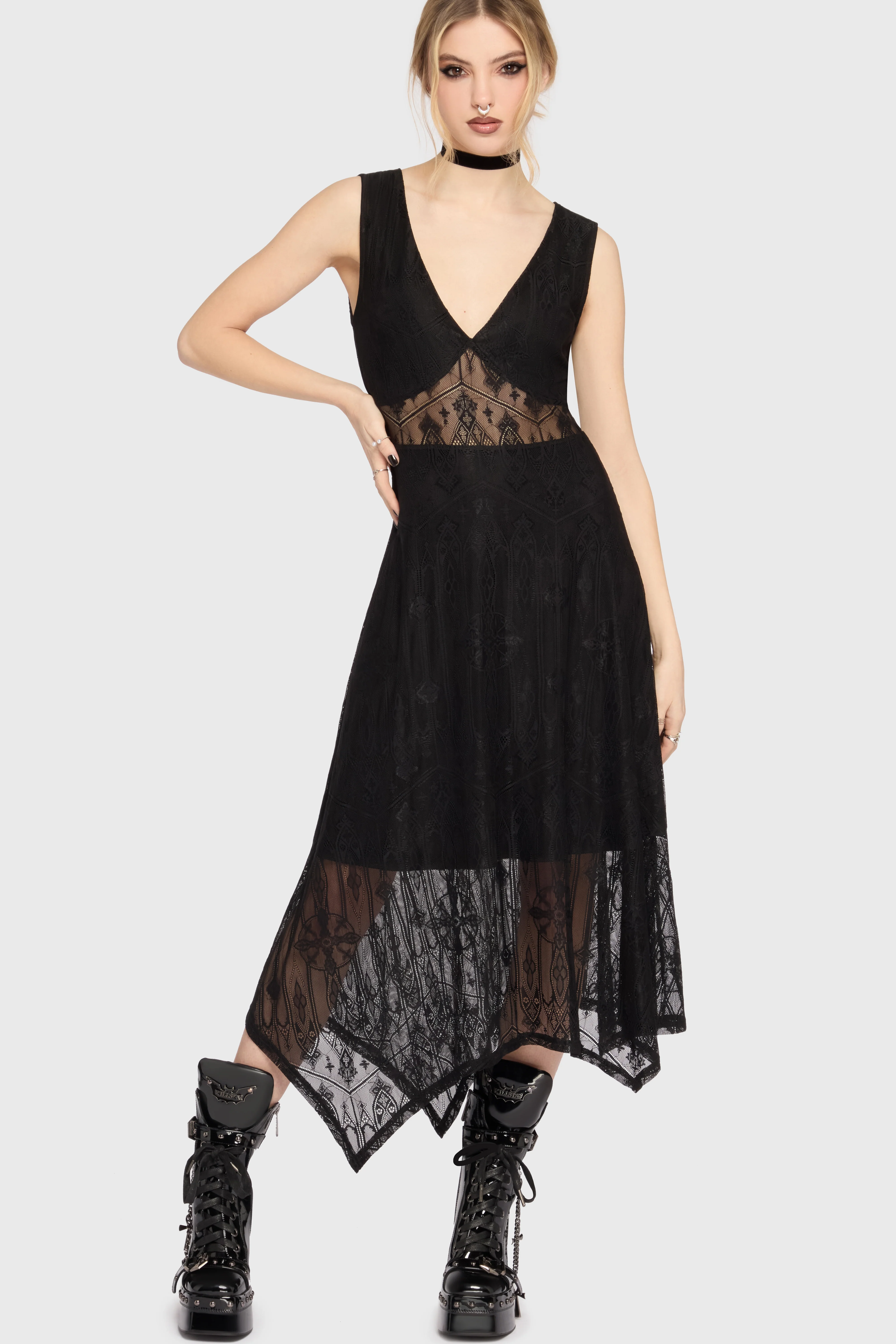 Vesper Wraith Midi Dress - Image 4