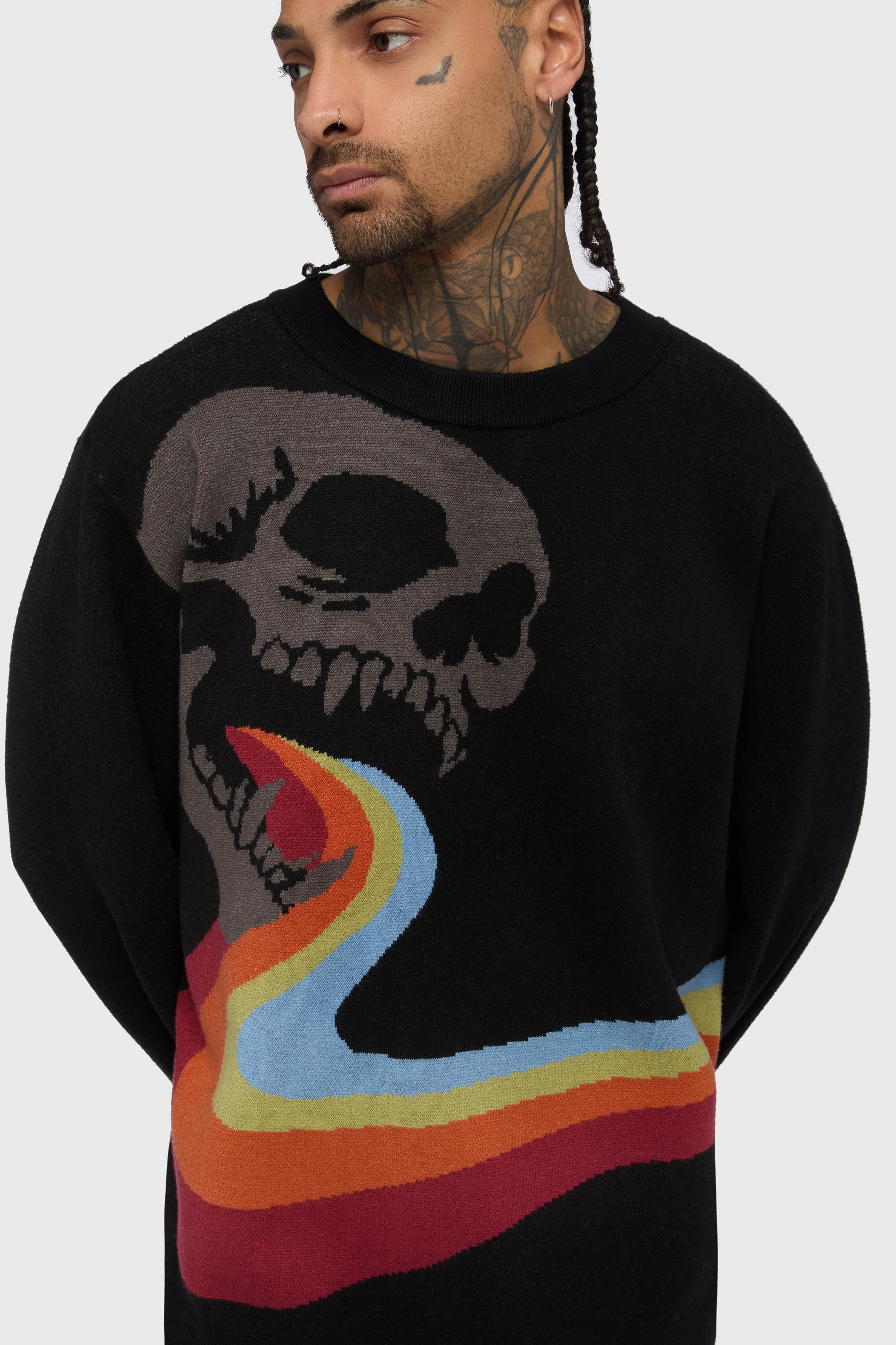 Vntgoth Jacquard Sweater - Image 2