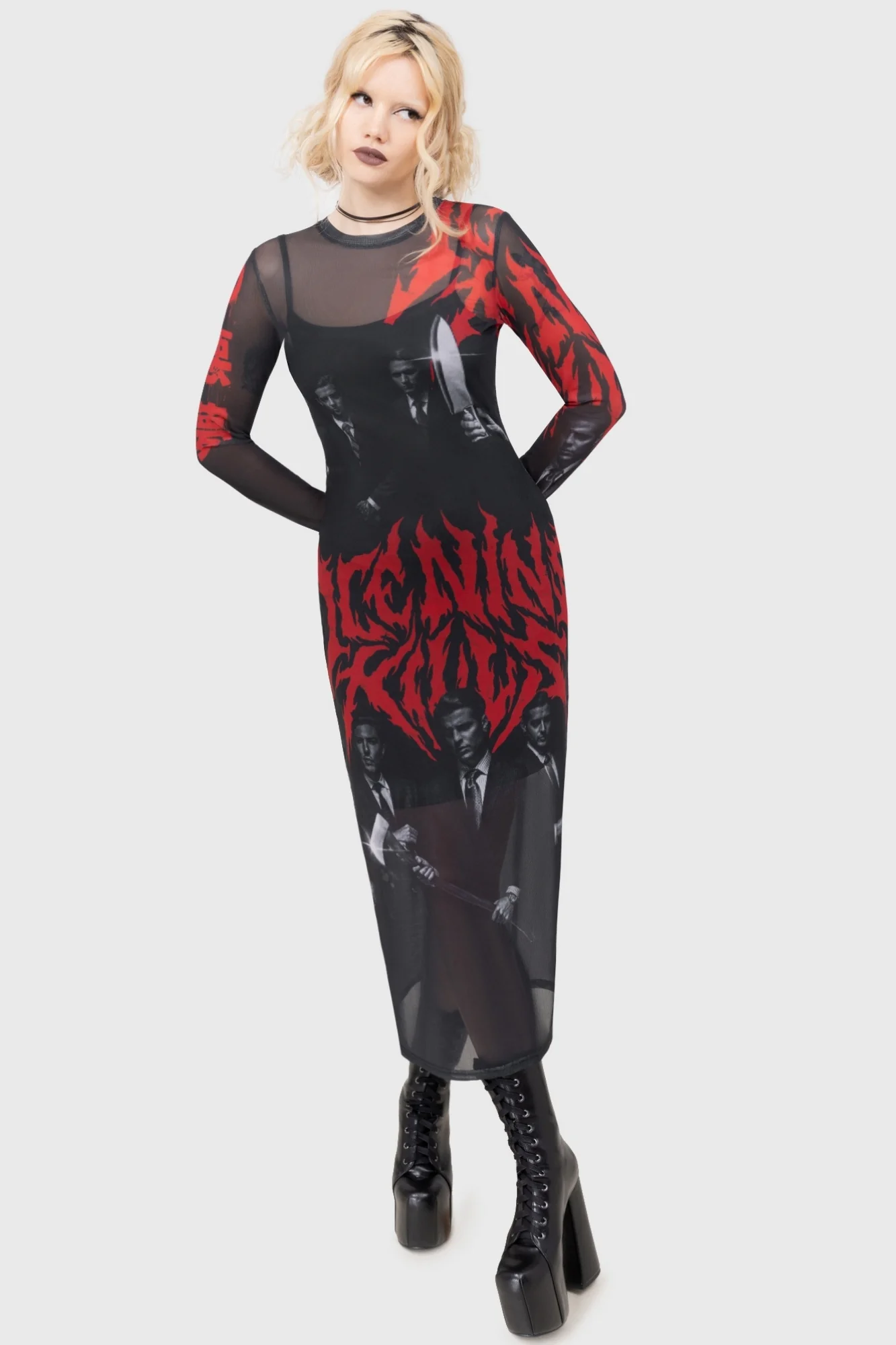 Welcome To Horrorwood Maxi Dress - Image 4