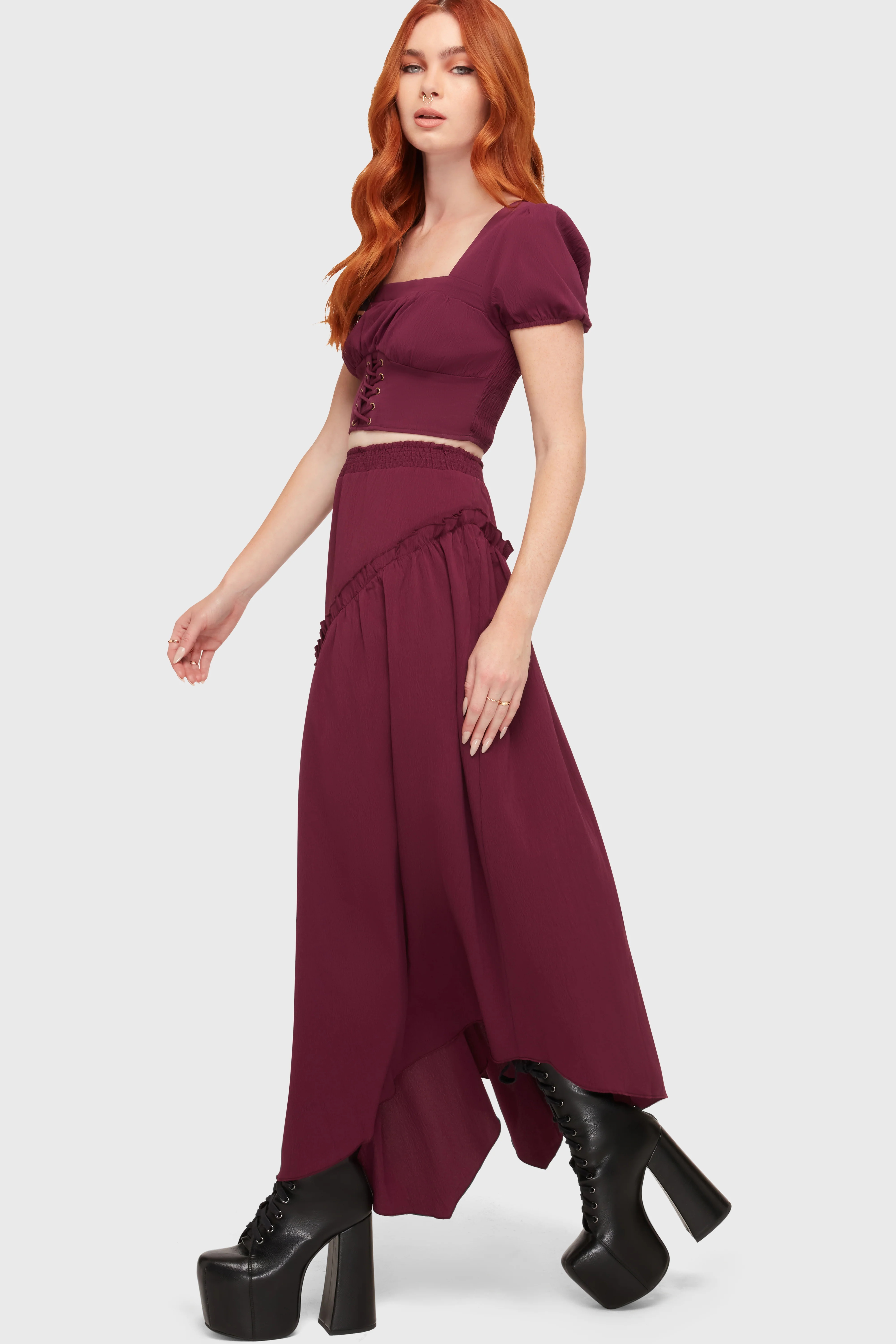 Wild Petal Maxi Skirt - Image 3